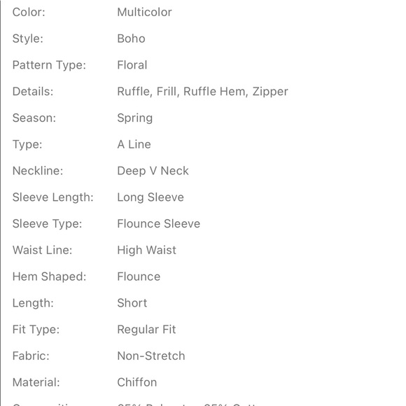 Missouri Bell Sleeve Plunging Neck Ruffle Hem Floral Dress - Picture 3 of 4